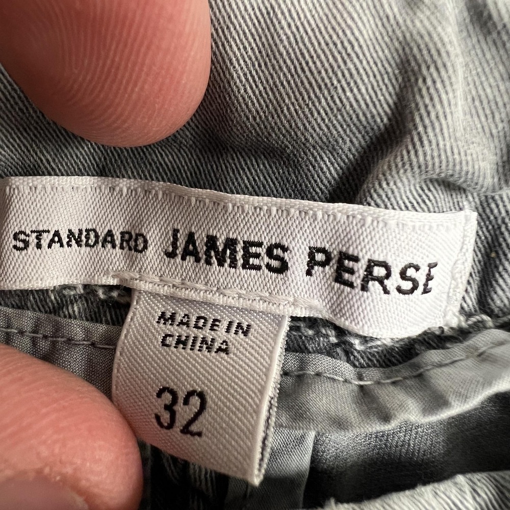 James Perse Pants Mens 32x33 Gray Green Cargo Relaxed Fit Cotton Canvas Standard - Picture 3 of 16